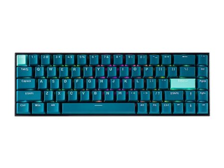 Tecware B68+ TKL Black Teal BT Wireless Mech Keyboard Gateron BROWN Sale