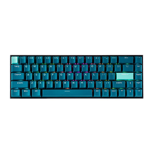 Tecware B68+ TKL Black Teal BT Wireless Mech Keyboard Gateron BROWN Sale