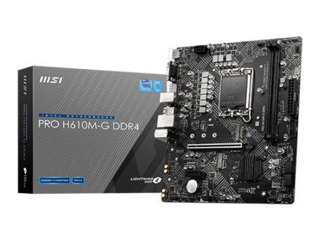 MSI PRO H610M-G DDR4 (LGA 1700) Motherboard Online