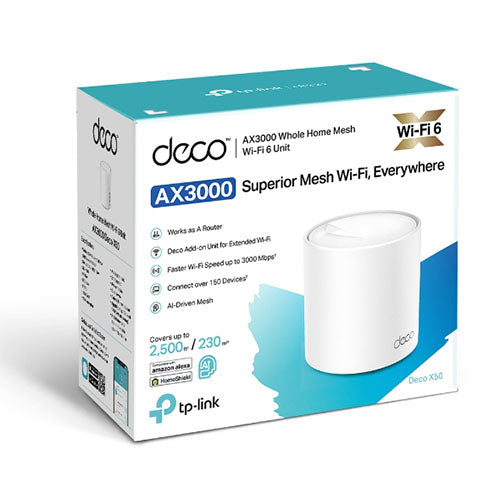 TPLink Deco X50 (1-Pack) AX3000 Whole Home Mesh WiFi 6 System Online now