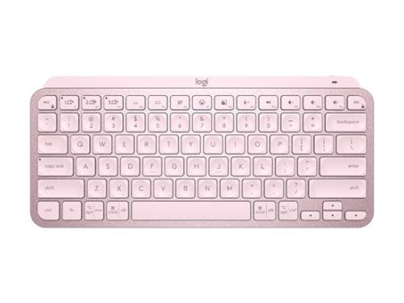 Logitech MX Keys Mini Illuminated Wireless Bluetooth Keyboard, USB-C, PC Mac Laptop Windows Linux IOS Android Metal Build ROSE 920-010507 Fashion