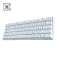 RK Royal Kludge RK61 Wired   Wireless RGB 60% Compact 61-Keys White [switch: Red | Blue | Brown] Dual mode Hotswappable Mechanical Keyboard For Sale