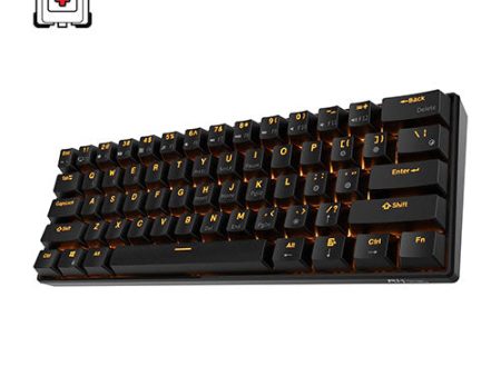 Royal Kludge RK61 Wired   Wireless RGB 60% Compact 61-Keys Black [Switch: Red | Brown] Hotswappable Mechanical Keyboard For Sale