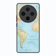 Travel Map Glass Case for Vivo X100 5G Sale