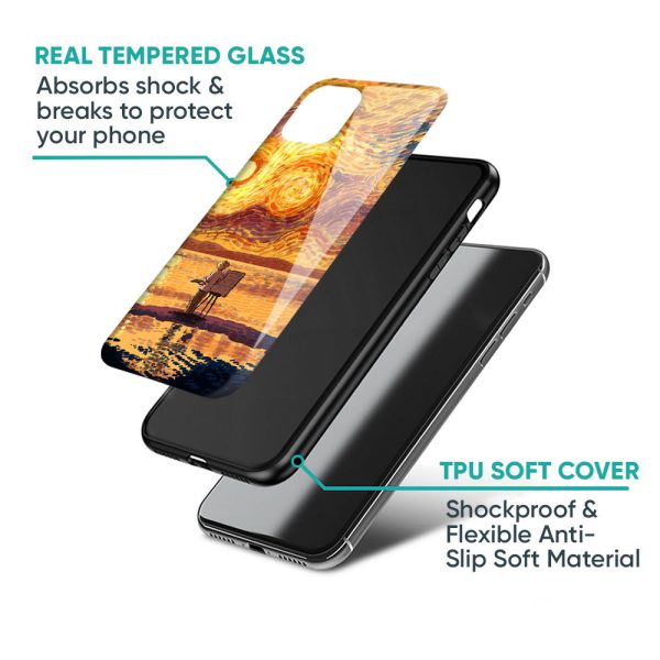 Sunset Vincent Glass Case for Vivo X100 5G Fashion