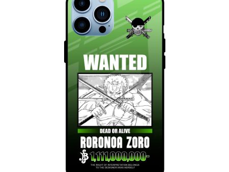 Zoro Wanted Glass Case for iPhone 13 Pro Max For Discount