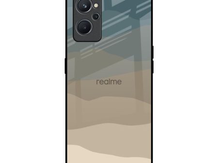 Abstract Mountain Pattern Glass Case for Realme 9i Online Hot Sale