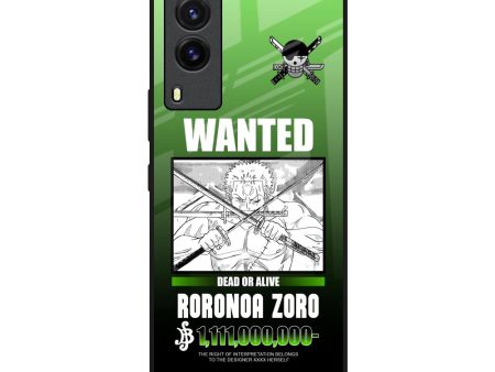 Zoro Wanted Glass Case for Vivo V21e For Sale