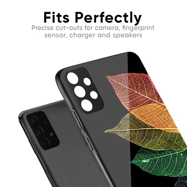 Colorful Leaves Glass Case for Vivo V21e on Sale