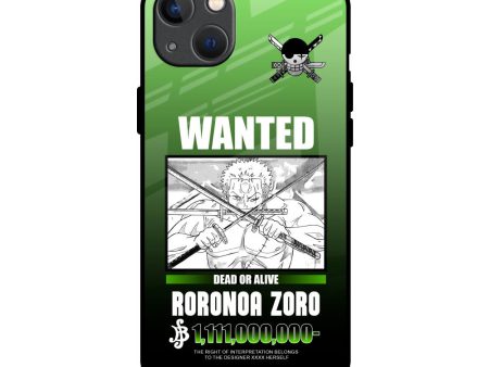 Zoro Wanted Glass Case for iPhone 13 on Sale