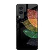 Colorful Leaves Glass Case for Vivo V21e on Sale