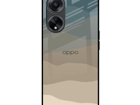 Abstract Mountain Pattern Glass Case for Oppo F23 5G For Sale