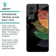 Colorful Leaves Glass Case for Vivo V21e on Sale