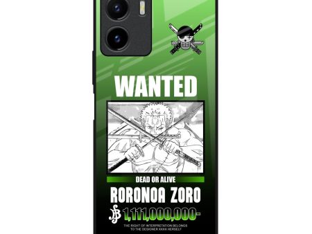 Zoro Wanted Glass Case for Vivo Y15s Online Hot Sale