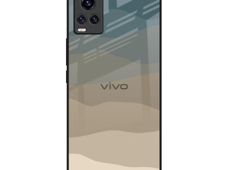 Abstract Mountain Pattern Glass Case for Vivo V20 Fashion