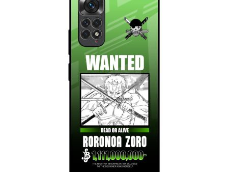 Zoro Wanted Glass Case for Redmi Note 11S on Sale