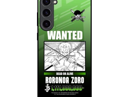 Zoro Wanted Glass Case for Samsung Galaxy S23 Plus 5G For Cheap