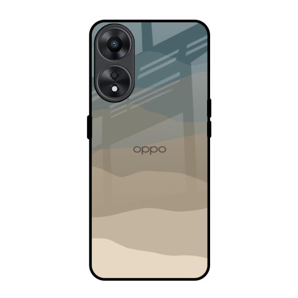 Abstract Mountain Pattern Glass Case for Oppo A78 5G Online