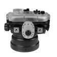 60M 195FT Waterproof housing for Sony RX1xx series Salted Line with 6  Optical Glass Dry Dome Port (Black) Hot on Sale