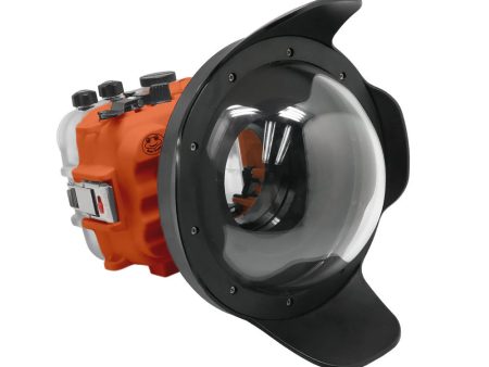 Sea Frogs UW housing for Sony A6xxx series Salted Line with 8  Dry dome port (Orange)   GEN 3 Supply