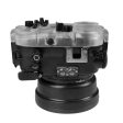 60M 195FT Waterproof housing for Sony RX1xx series Salted Line with 6  Optical Glass Dry Dome Port (Black) Hot on Sale