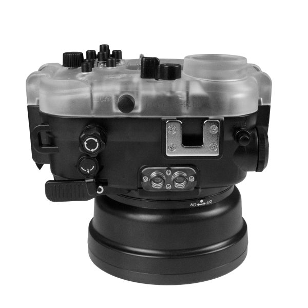 60M 195FT Waterproof housing for Sony RX1xx series Salted Line with 6  Optical Glass Dry Dome Port (Black) Hot on Sale