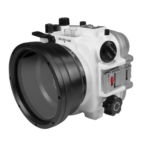 60M 195FT Waterproof housing for Sony RX1xx series Salted Line with Aluminium Pistol Grip (White) Sale