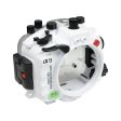 Sony A9 V.3 40M 130FT Underwater camera housing without port. White Online now